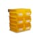 Triton Products Wall Storage Unit W/ (6) 14-3/4" L x 8-1/4" W x 7" H Yellow Bins & Wall Mount Rails 3-240YWS - alternate 1